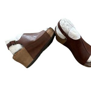 Pierre Dumas Hester-14 Women's Vegan Platform Wedge Open Toe Sandals Size 10M